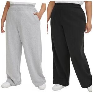 Calvin Klein Performance Plus SZ Bundle of 2 Jogger Sweatpants Gray Black 1X NWT